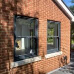 Rear extension with modern windows in Winchfield.