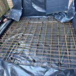 Reinforcement mesh laid for the new garage extension slab