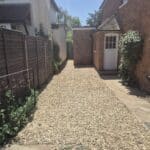 Wraparound extension and kitchen refit in Aldershot – finished side path