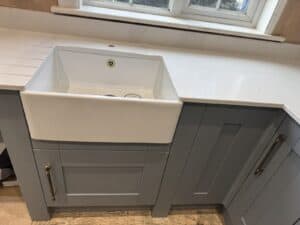 Refitted kitchen with a Belfast sink, Aldershot