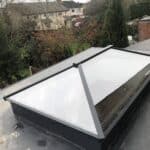 New roof lantern fitted on the flat roof