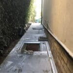 The side passage being paved
