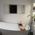 New bathroom with a freestanding bath