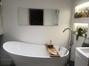 New bathroom with a freestanding bath, Aldershot