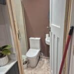 Wraparound extension and garage conversion in Farnham – downstairs wc