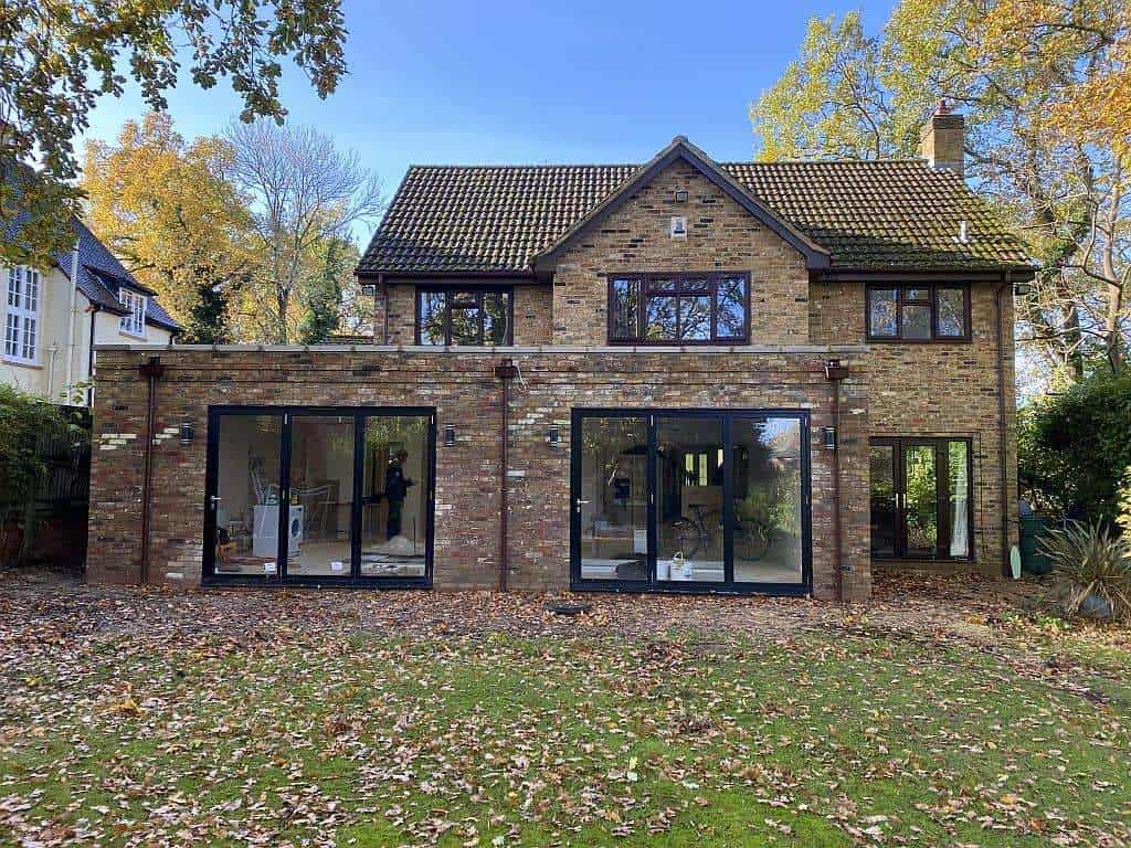 Rear extension with two sets of bifold doors, Wrecclesham