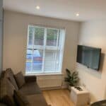 Garage conversion in Tongham – finished lounge