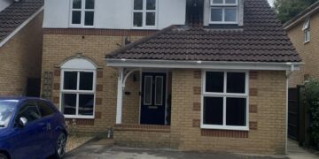 Garage conversion in Tongham – finished front of the house